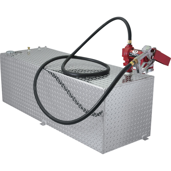 RDS 95 Gallon Aluminum Combo DOT Certified Tank and Tool Box with 15 GPM  Transfer Pump