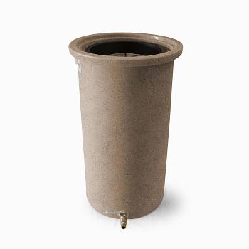 Desert Plastics Villa 50 Gallon Rain Barrel 1